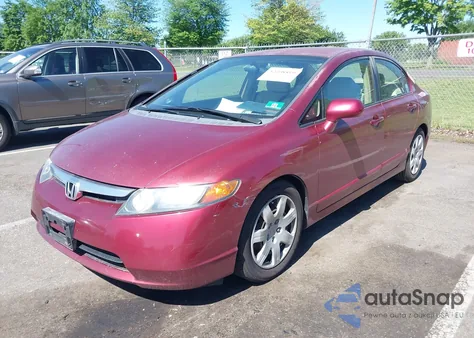 2008 Honda Civic Lx z USA, uszkodzony, nr VIN 2HGFA16598H511649
